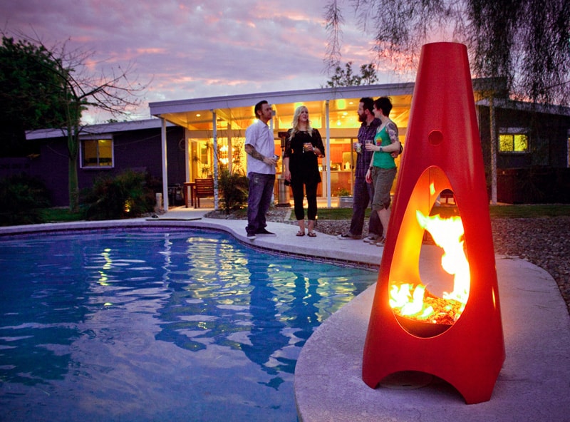 Cone Shaped Fire Pit Idea