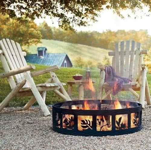 Cutout Metal Fire Pit