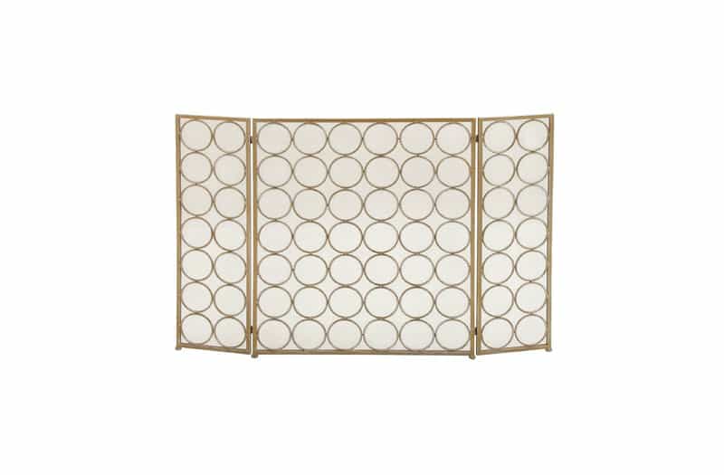 3 Panel Metal Fireplace Screen by Woodland Imports